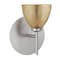 Besa Lighting Divi Mini Sconce, Gold Foil, Satin Nickel Finish, 1x5W LED 1SW-1758GF-LED-SN - alternate 1